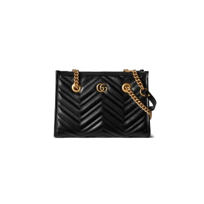 GUCCI GG MARMONT LEATHER TOTE BAG 779727 (26.5*18.5*12.5cm)